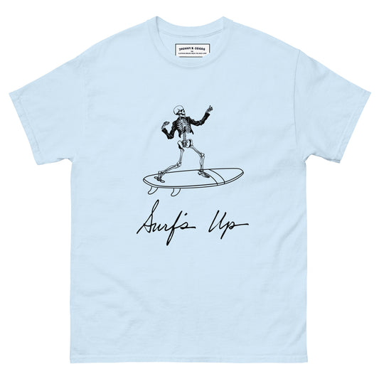 picture of light blue surfsyle t-shirt