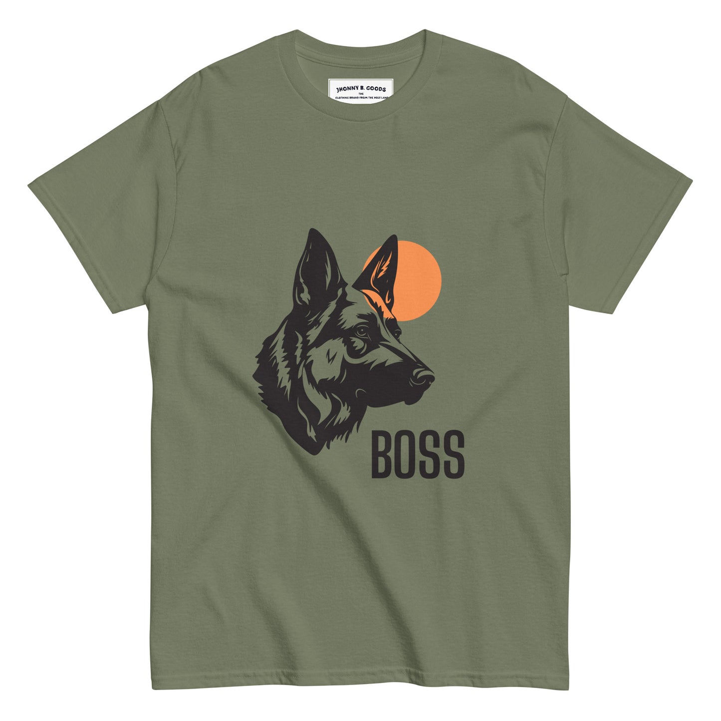 picture of olive green dog t shirt