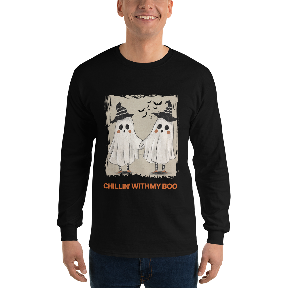 Chillin' with my Boo Unisex Long Sleeve Shirt