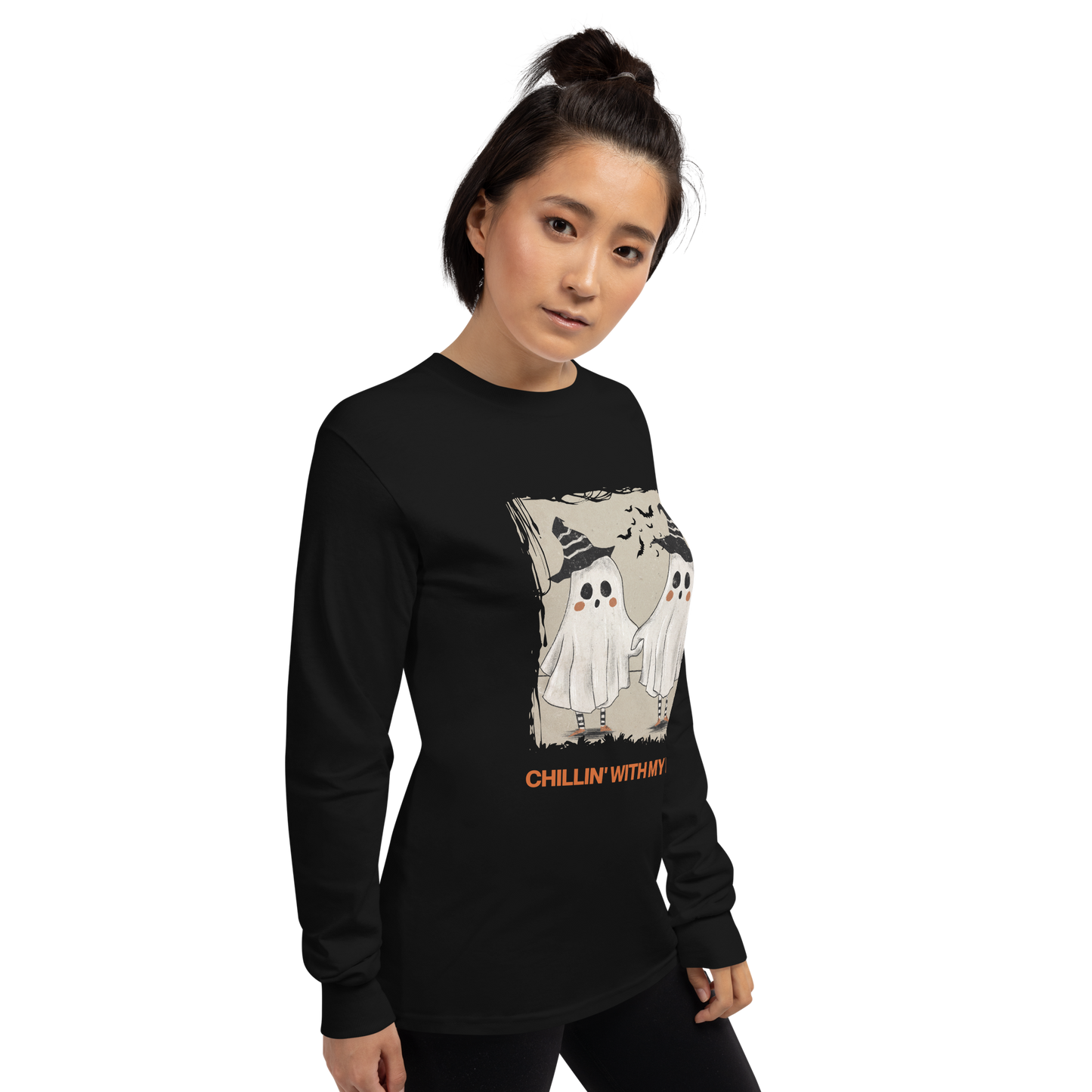 Chillin' with my Boo Unisex Long Sleeve Shirt