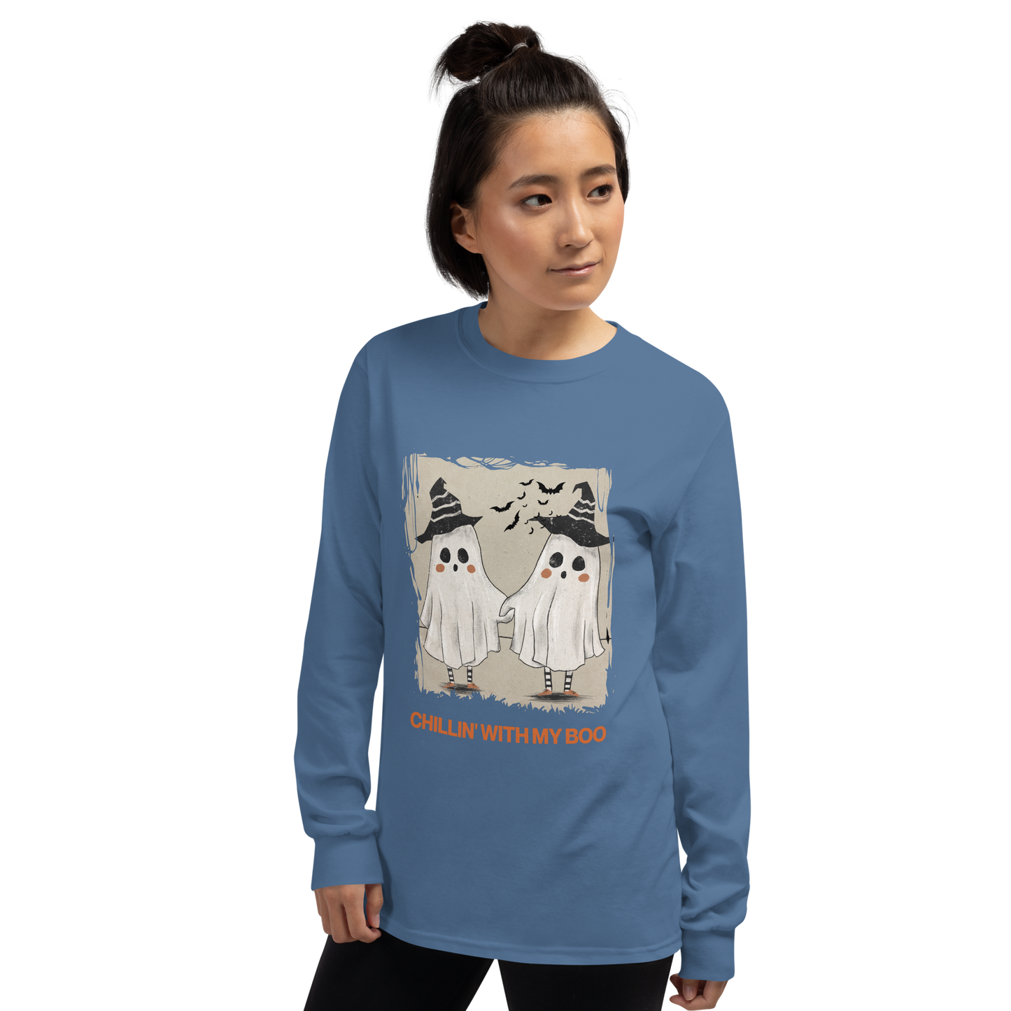 Chillin' with my Boo Unisex Long Sleeve Shirt