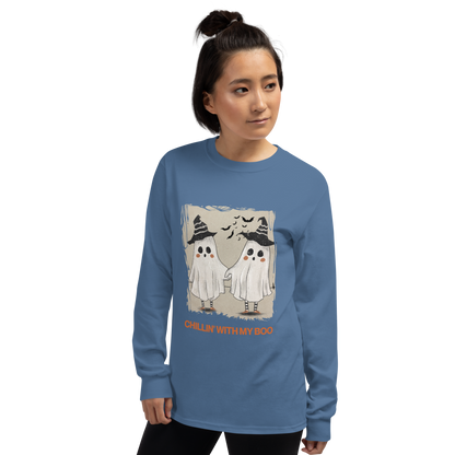 Chillin' with my Boo Unisex Long Sleeve Shirt