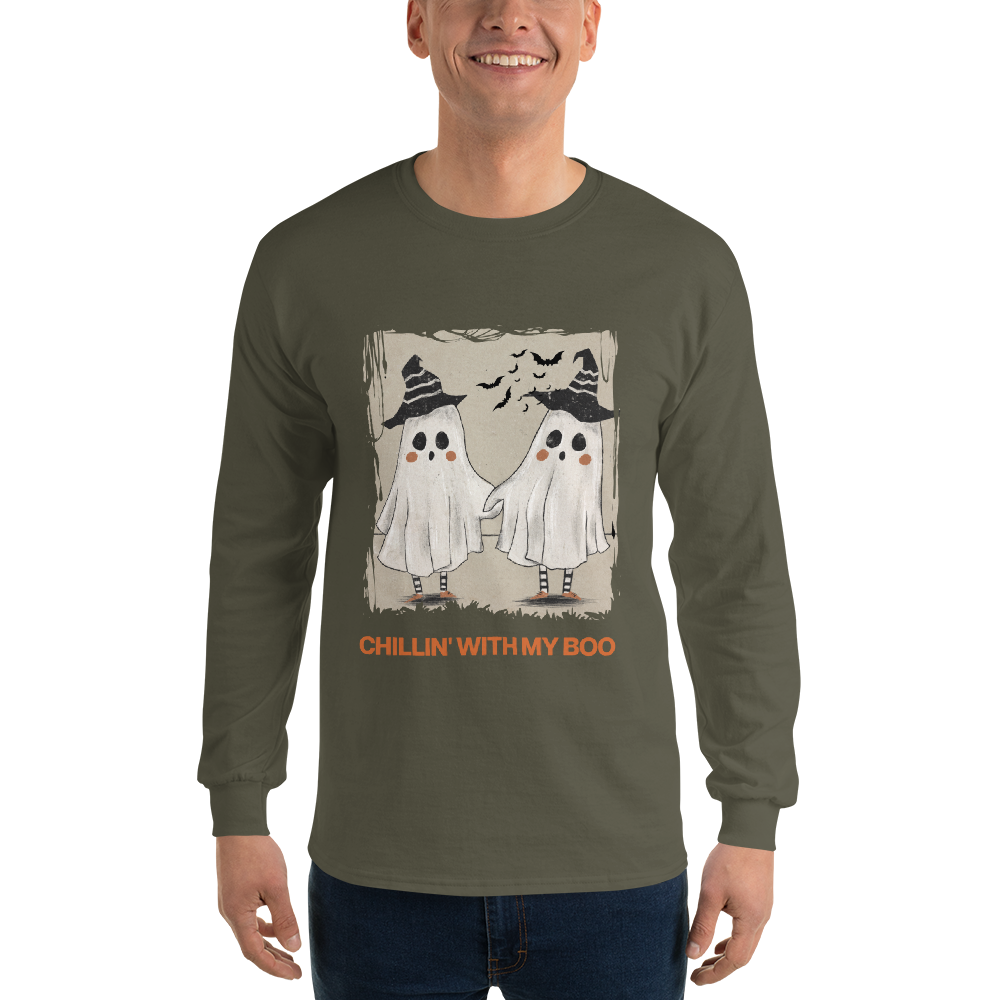 Chillin' with my Boo Unisex Long Sleeve Shirt