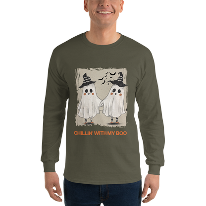 Chillin' with my Boo Unisex Long Sleeve Shirt