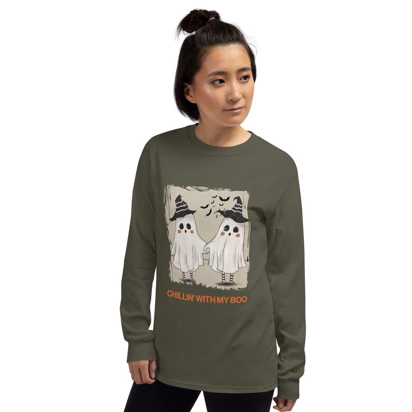 Chillin' with my Boo Unisex Long Sleeve Shirt