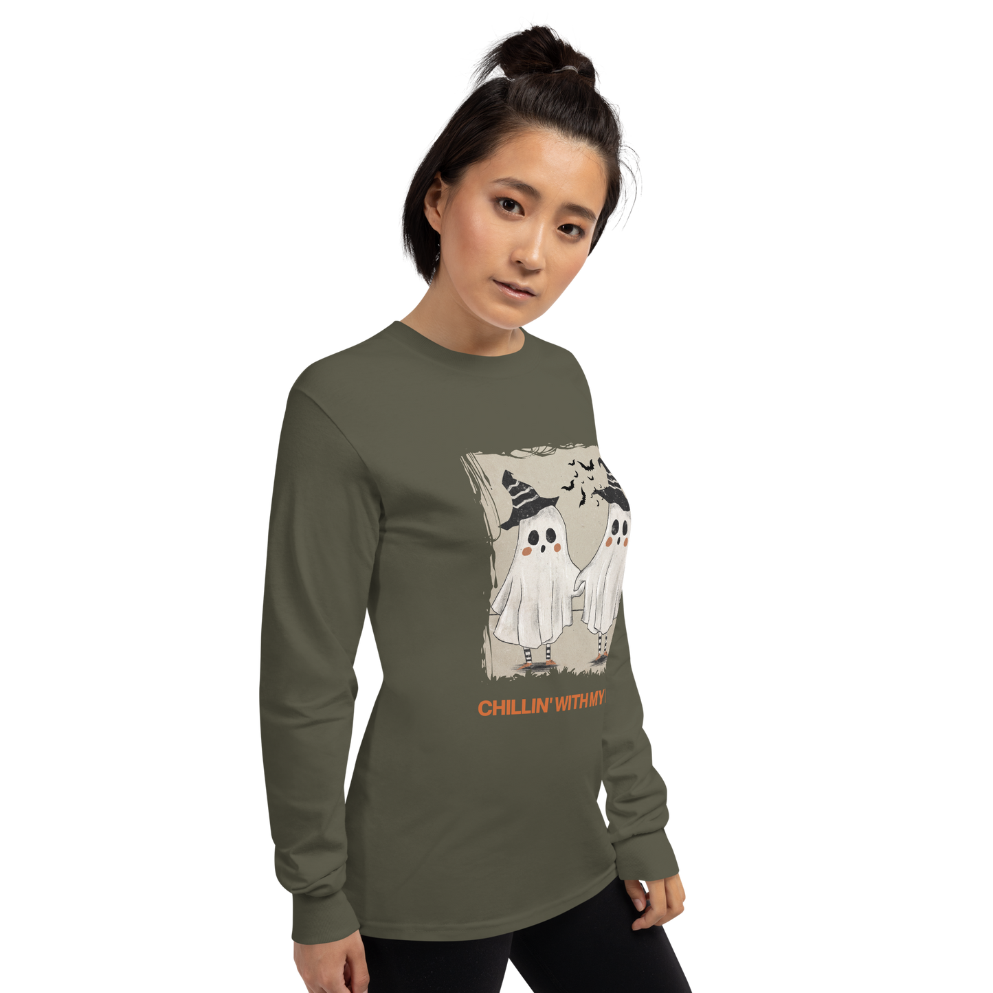 Chillin' with my Boo Unisex Long Sleeve Shirt