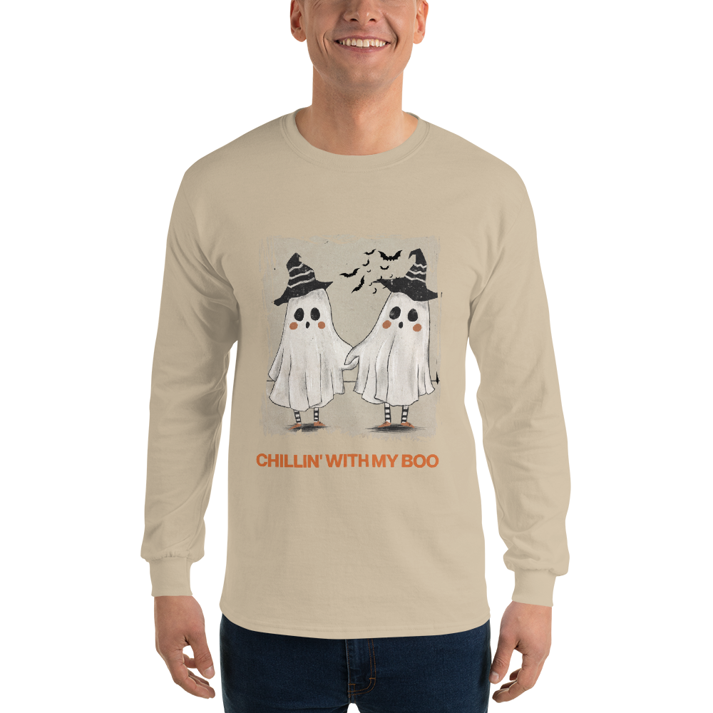 Chillin' with my Boo Unisex Long Sleeve Shirt