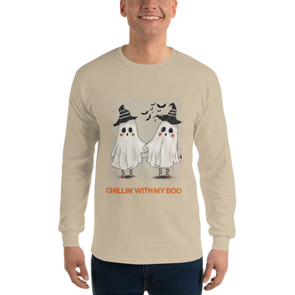 Chillin' with my Boo Unisex Long Sleeve Shirt