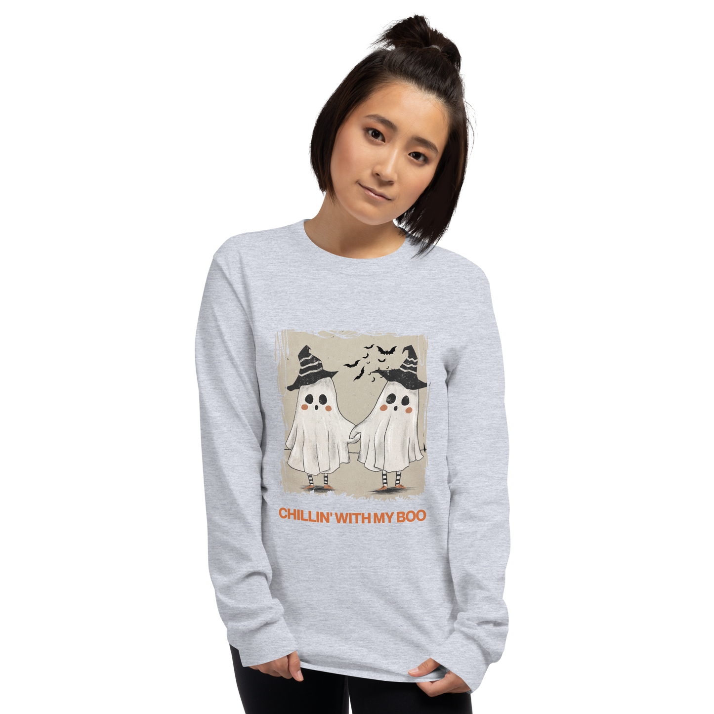 Chillin' with my Boo Unisex Long Sleeve Shirt