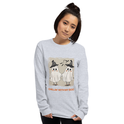 Chillin' with my Boo Unisex Long Sleeve Shirt