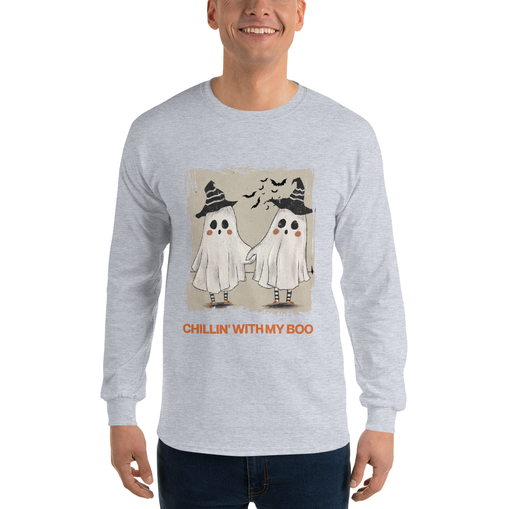 Chillin' with my Boo Unisex Long Sleeve Shirt