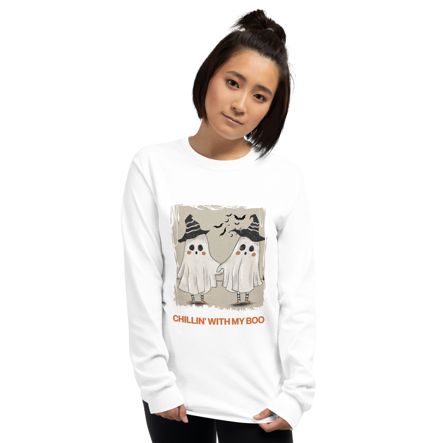 Chillin' with my Boo Unisex Long Sleeve Shirt