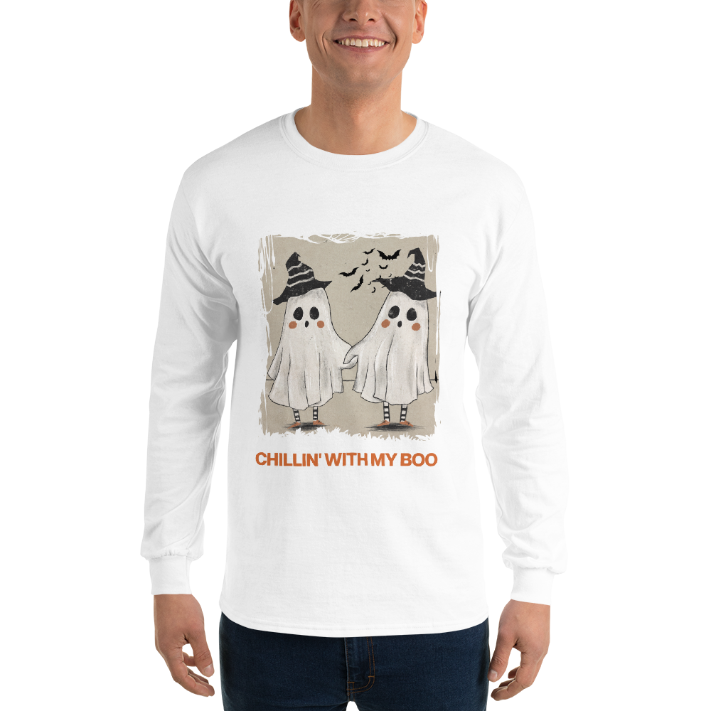 Chillin' with my Boo Unisex Long Sleeve Shirt