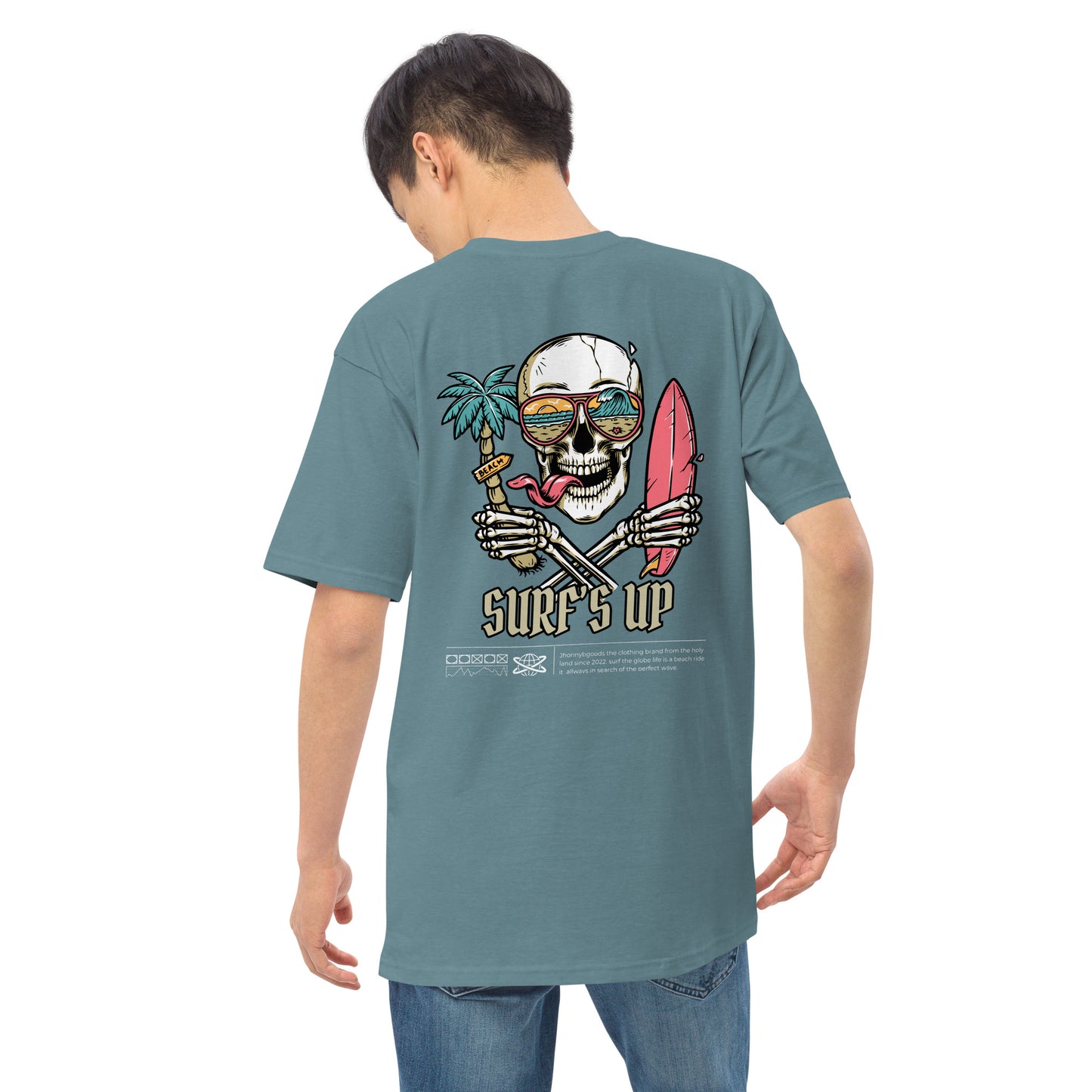 Surf's Up Men’s premium heavyweight tee