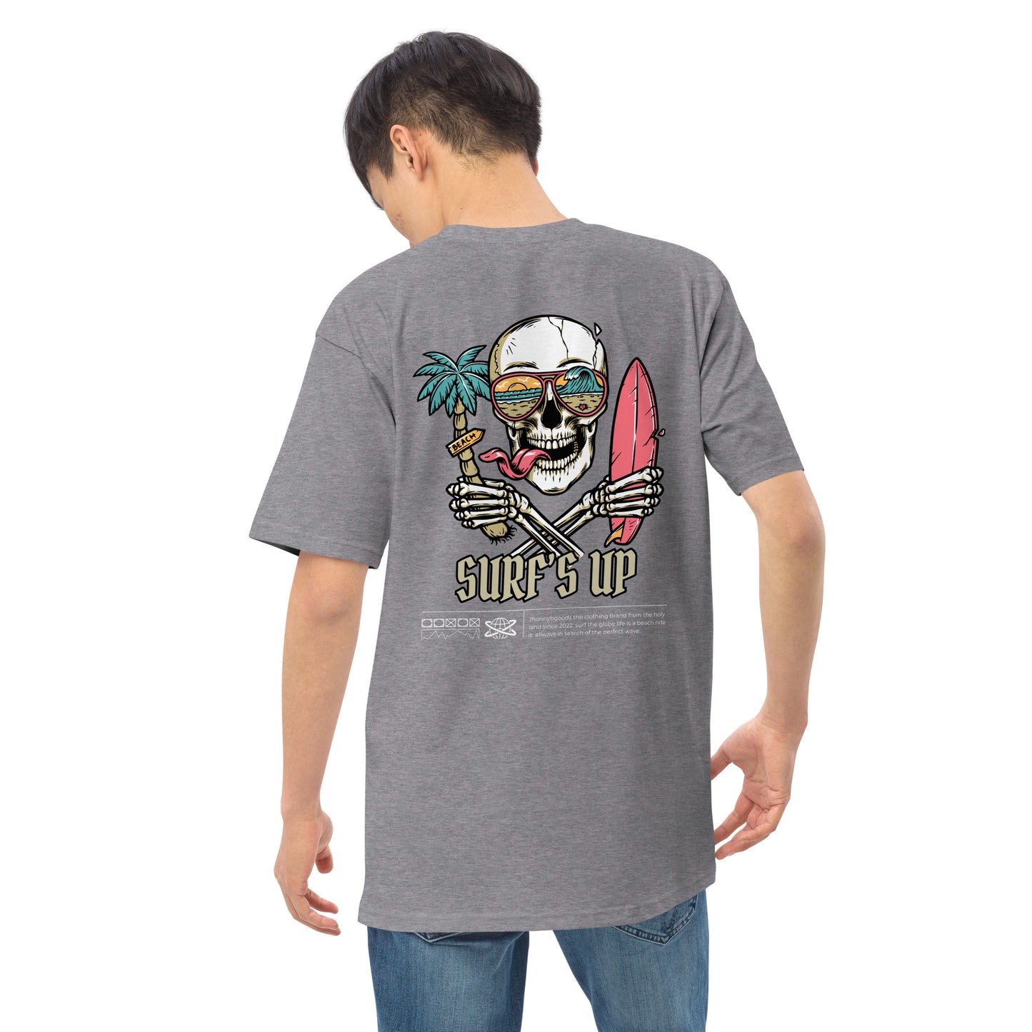 Surf's Up Men’s premium heavyweight tee