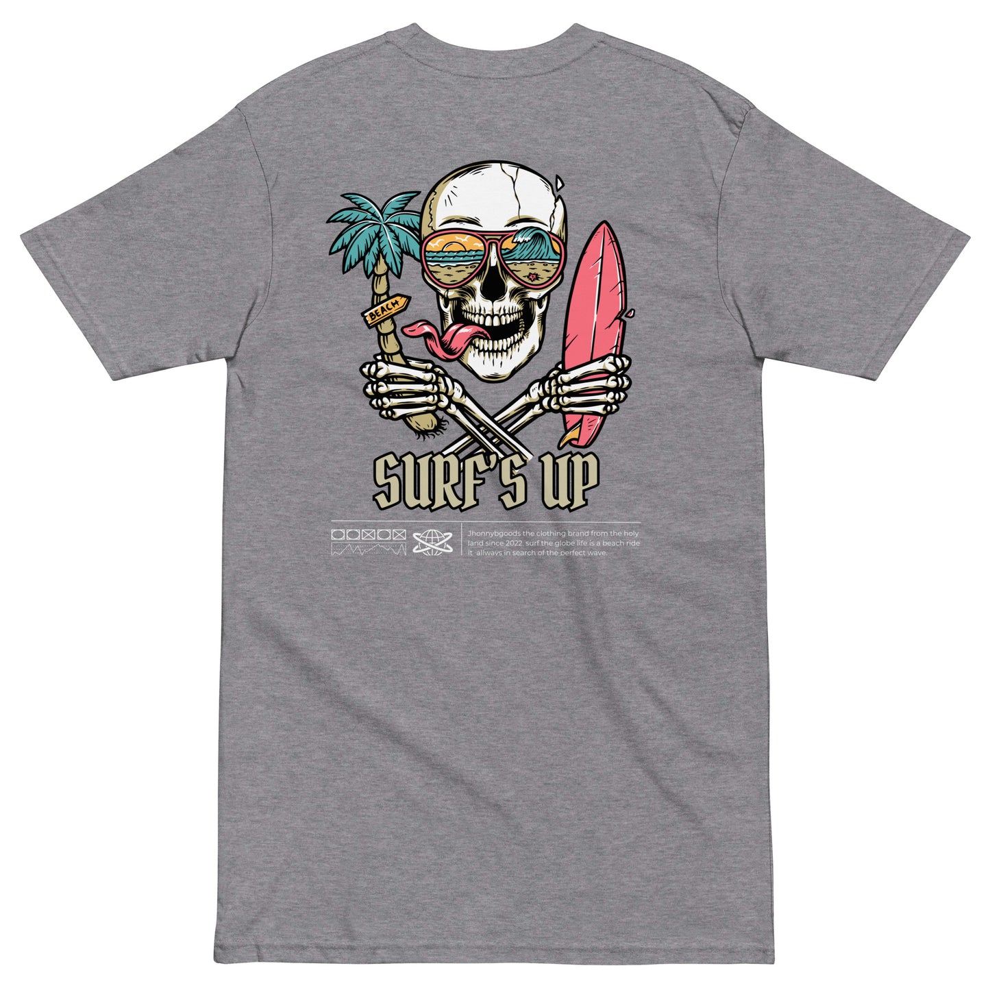 Surf's Up Men’s premium heavyweight tee