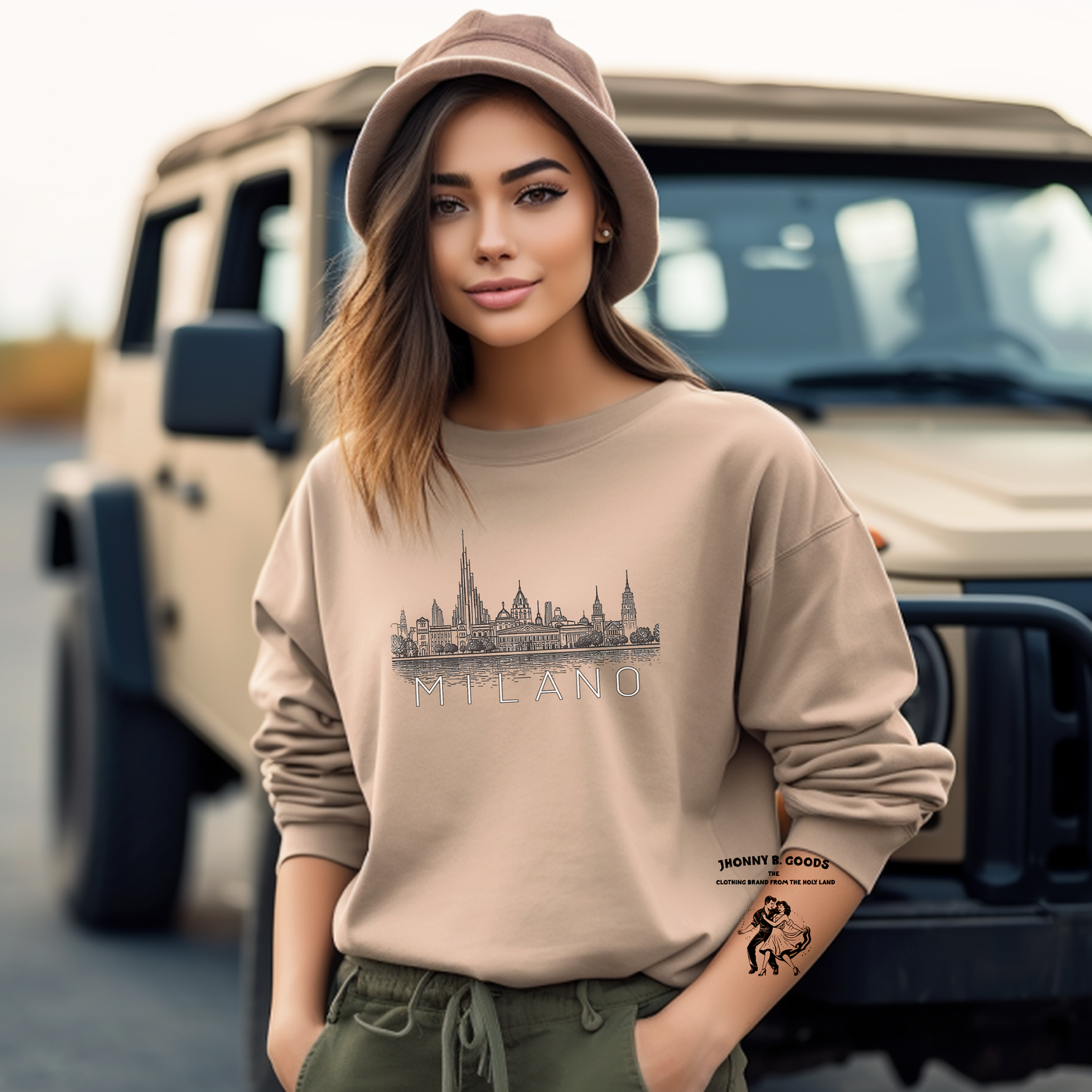 Milano skyline Unisex Sweatshirt