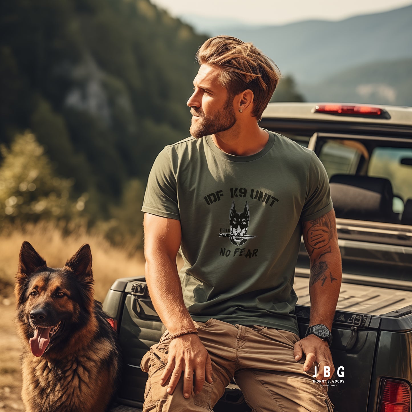 Oketz IDF K-9 Unit garment-dyed heavyweight t-shirt