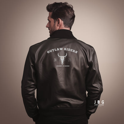 Outlaw Leather Bomber Jacket