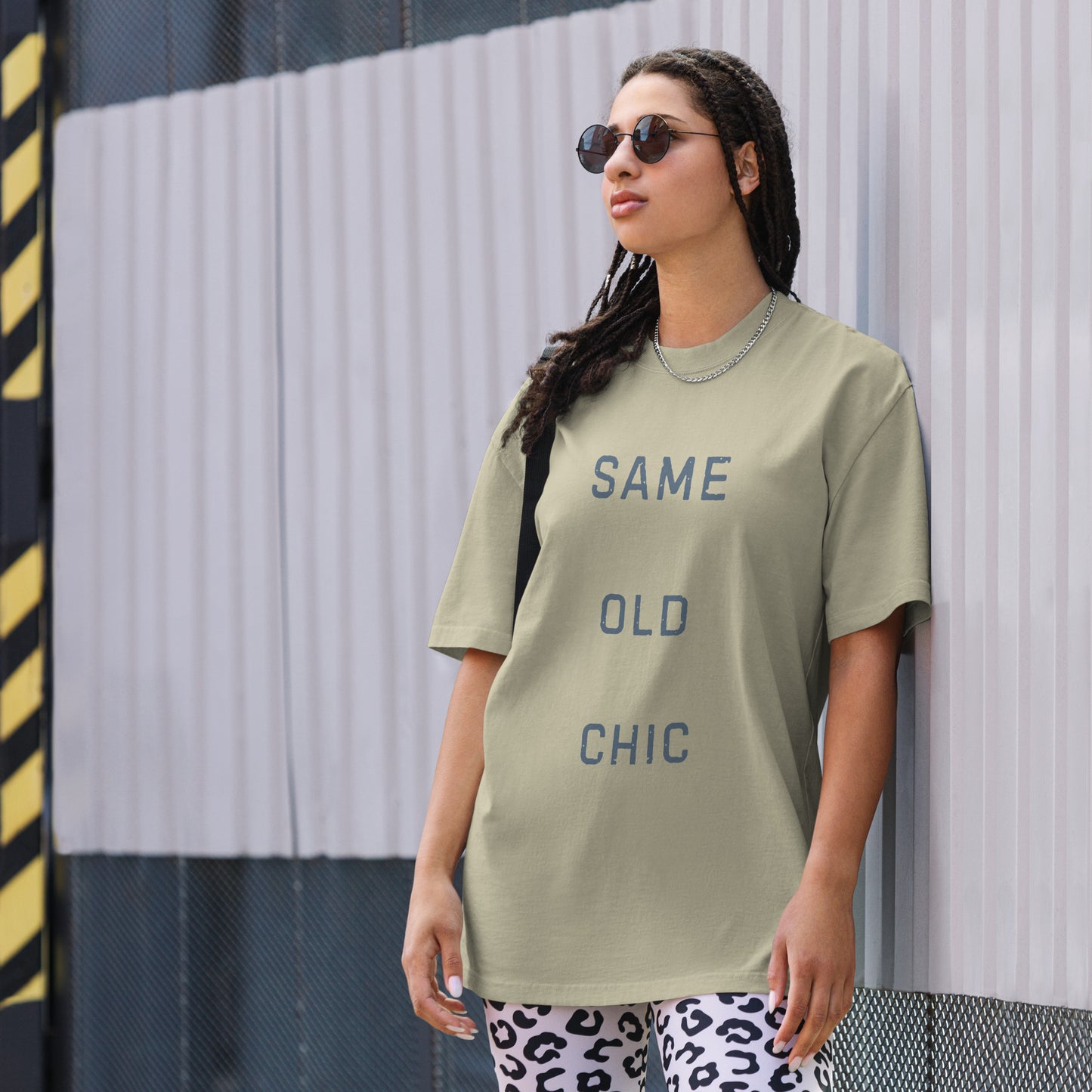 Same Old Chic Oversized faded t-shirt