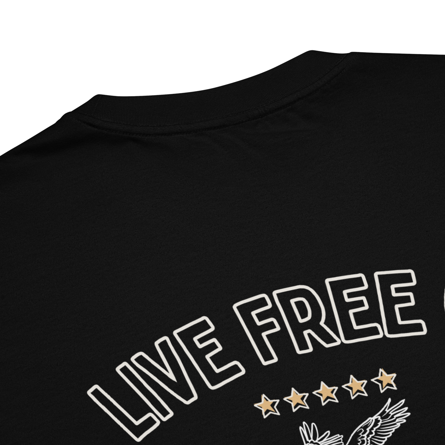 Live Free Womens Oversized heavyweight t-shirt