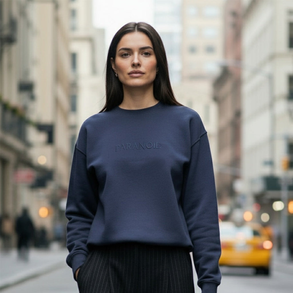 Paranoid - Women's Embroiderd vintage washed sweatshirt