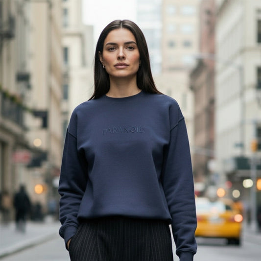 Paranoid - Women's Embroiderd vintage washed sweatshirt