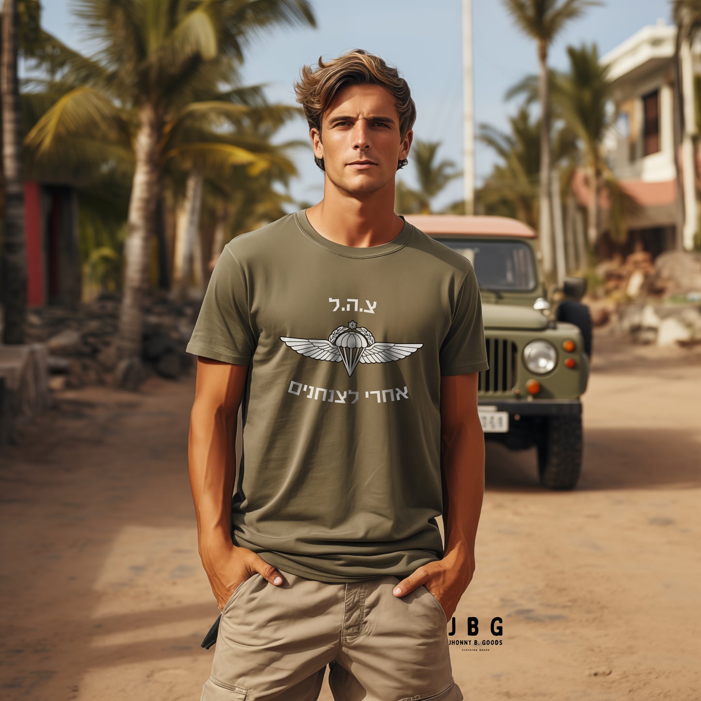 Paratroopers Follow me men's garment-dyed heavyweight t-shirt