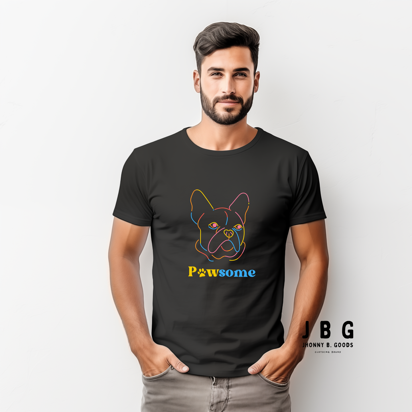 Pawsome men Dogs t-shirt