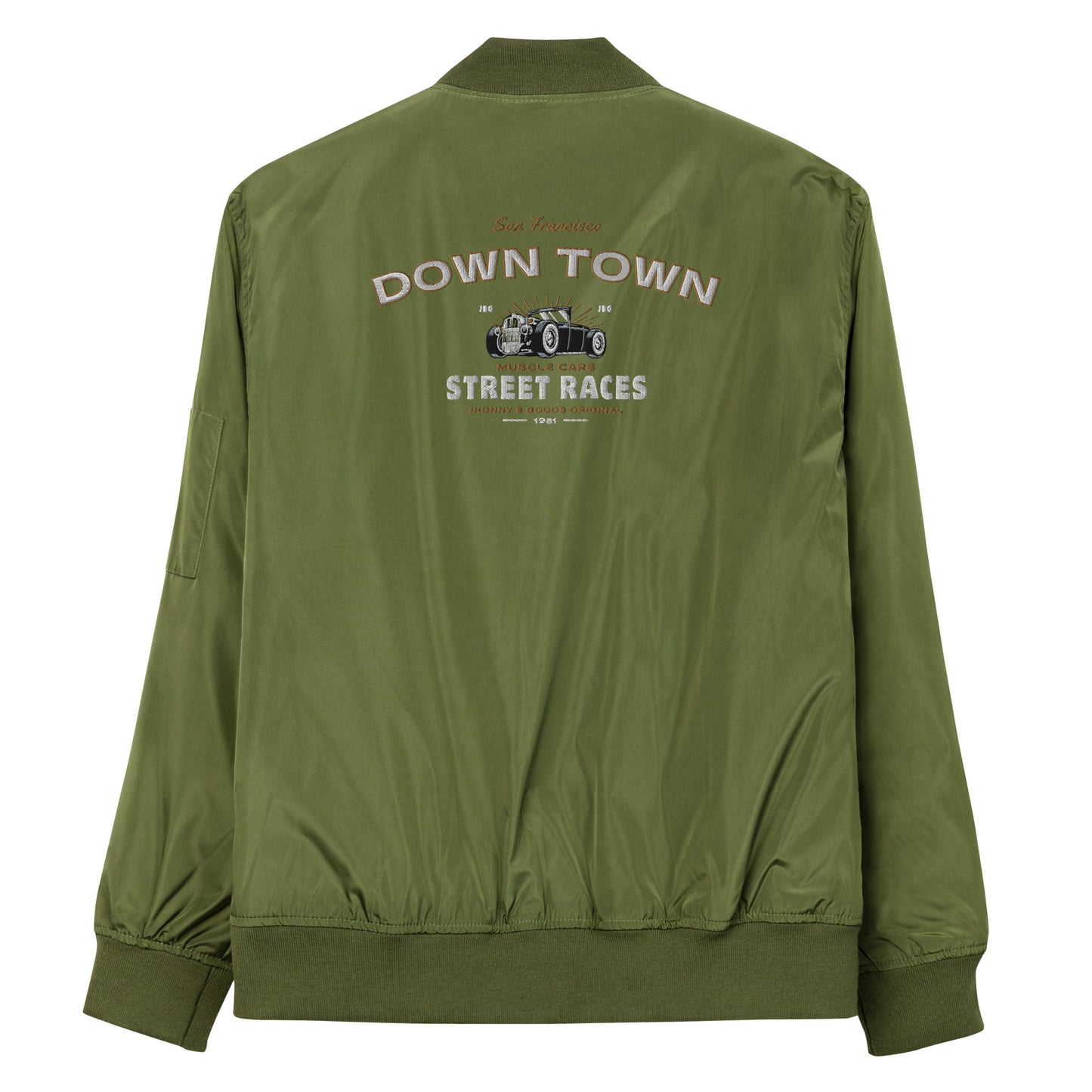 Down Town Racing Premium recycled bomber jacket