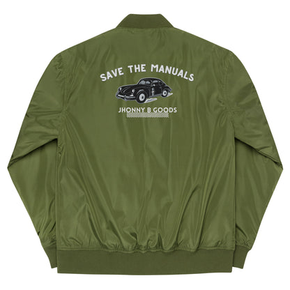 Save The Manuals Premium recycled bomber jacket