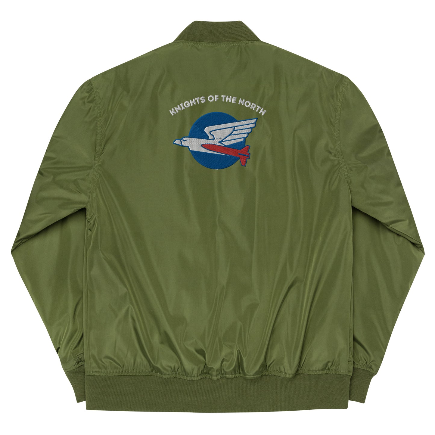 110 f-16 kniths of the north squadron Premium recycled bomber jacket