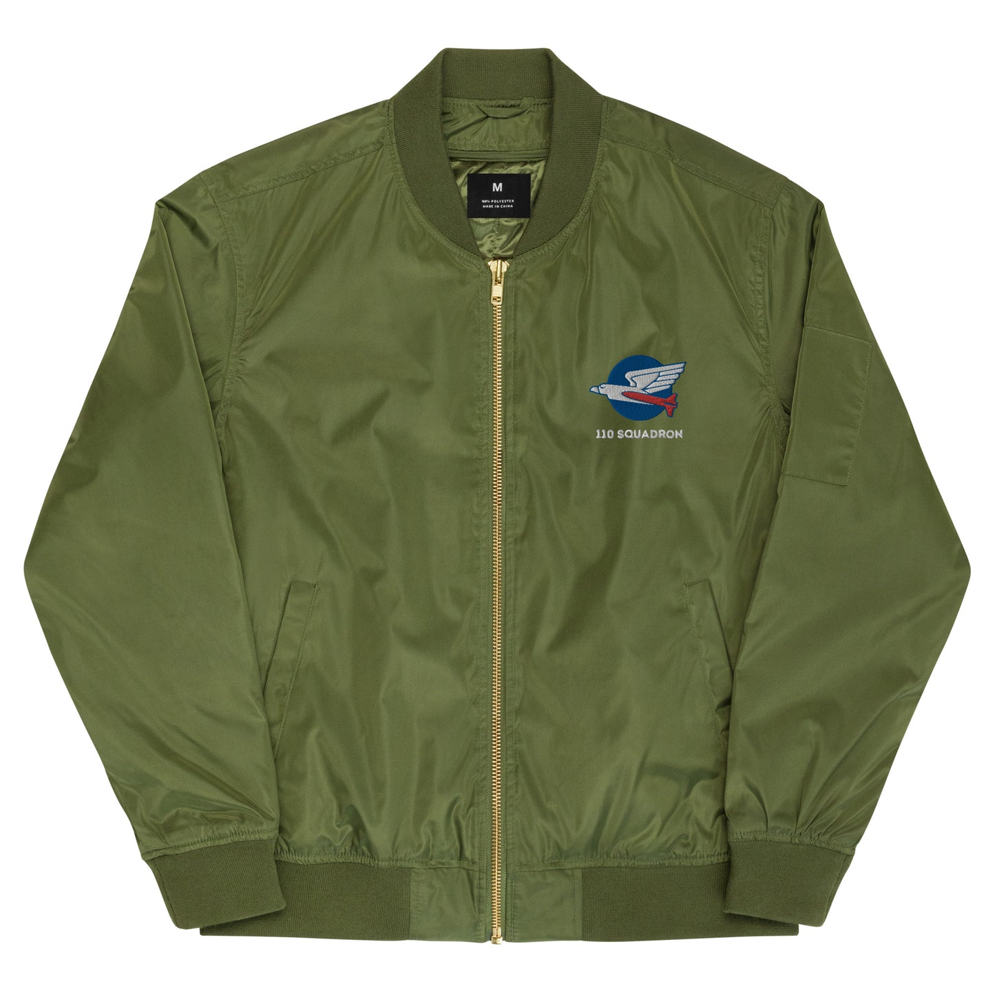 110 f-16 kniths of the north squadron Premium recycled bomber jacket