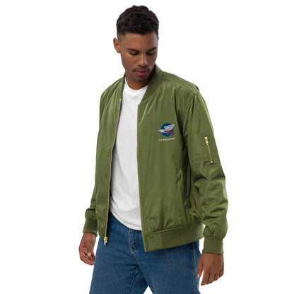 110 f-16 kniths of the north squadron Premium recycled bomber jacket