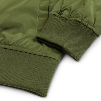 110 f-16 kniths of the north squadron Premium recycled bomber jacket