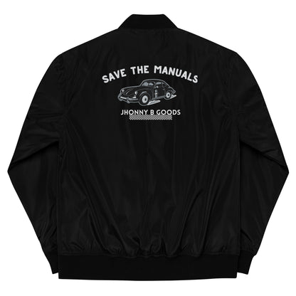 Save The Manuals Premium recycled bomber jacket