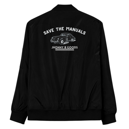 Save The Manuals Premium recycled bomber jacket