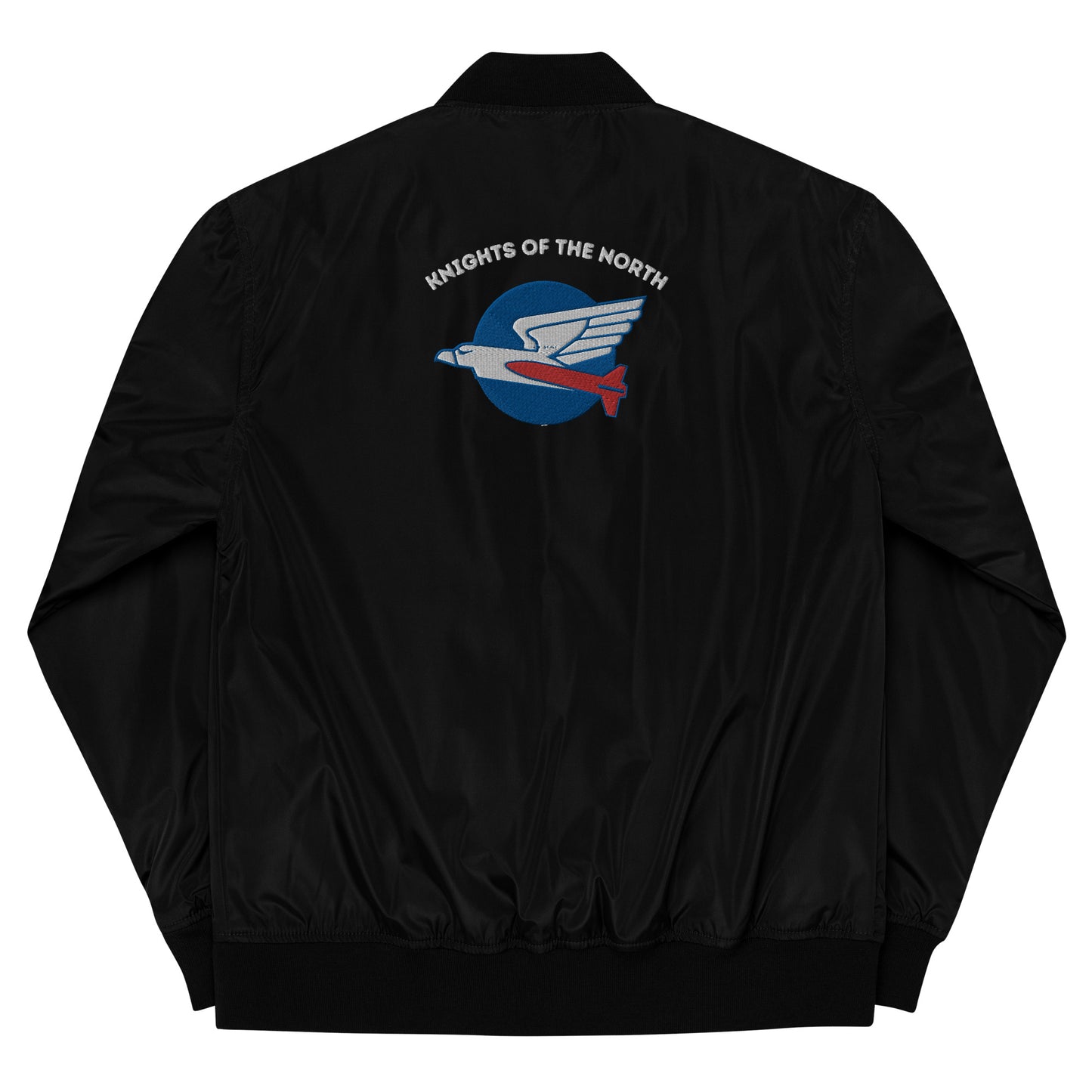 110 f-16 kniths of the north squadron Premium recycled bomber jacket