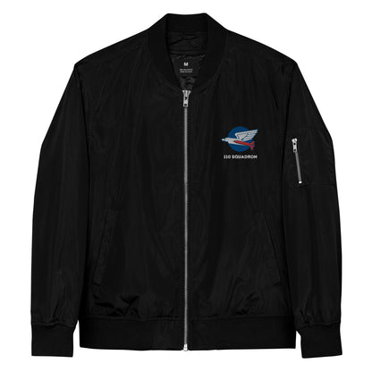 110 f-16 kniths of the north squadron Premium recycled bomber jacket