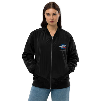 110 f-16 kniths of the north squadron Premium recycled bomber jacket