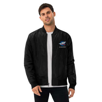 110 f-16 kniths of the north squadron Premium recycled bomber jacket