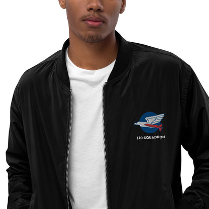 110 f-16 kniths of the north squadron Premium recycled bomber jacket