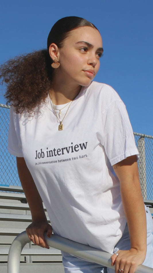 Job Interview Women’s high-waisted t-shirt