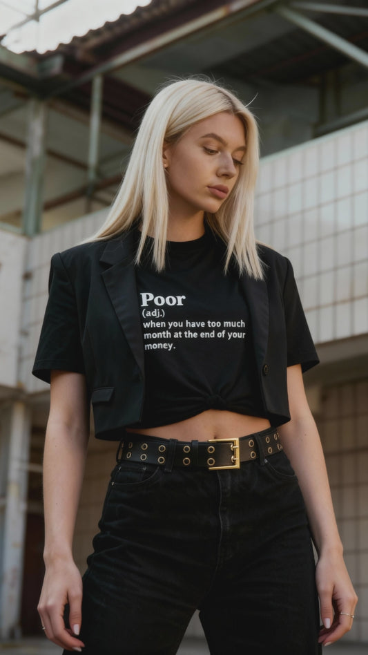 Poor - Women's Soft T-Shirt