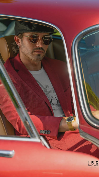 man wearing JBG road rebels Tee