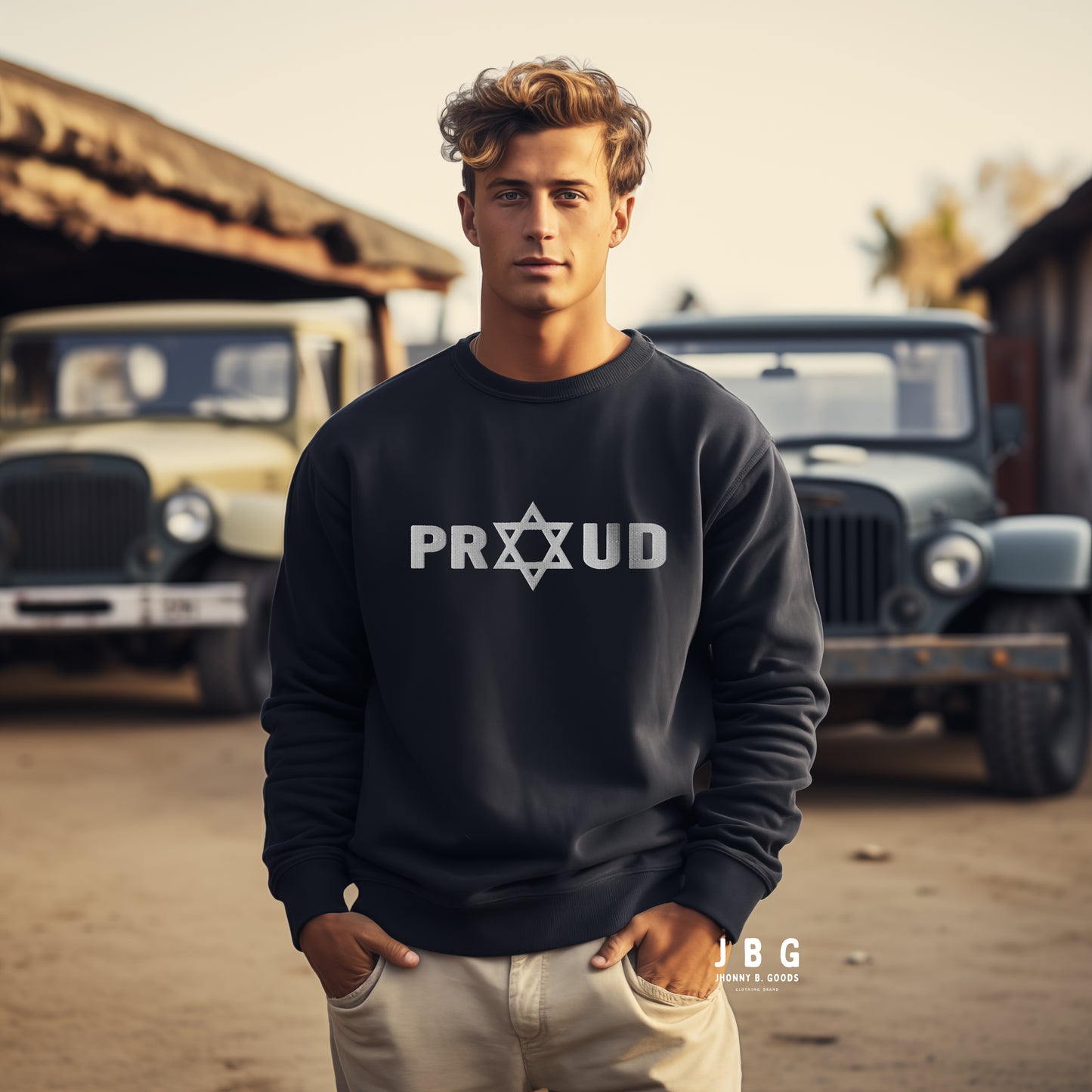 Proud Jew men's Premium Sweatshirt