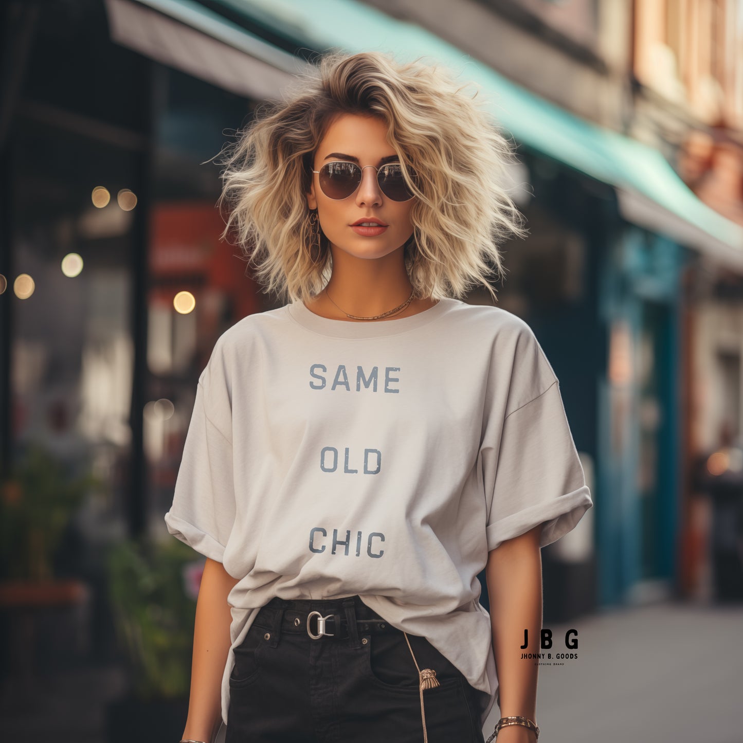 Same Old Chic Oversized faded t-shirt