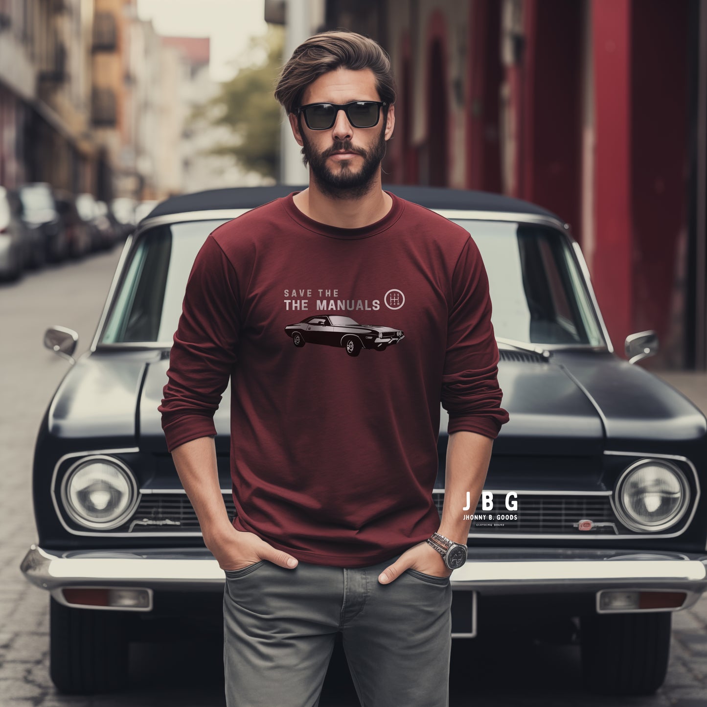 Save the Manuals men's Long Sleeve Tee