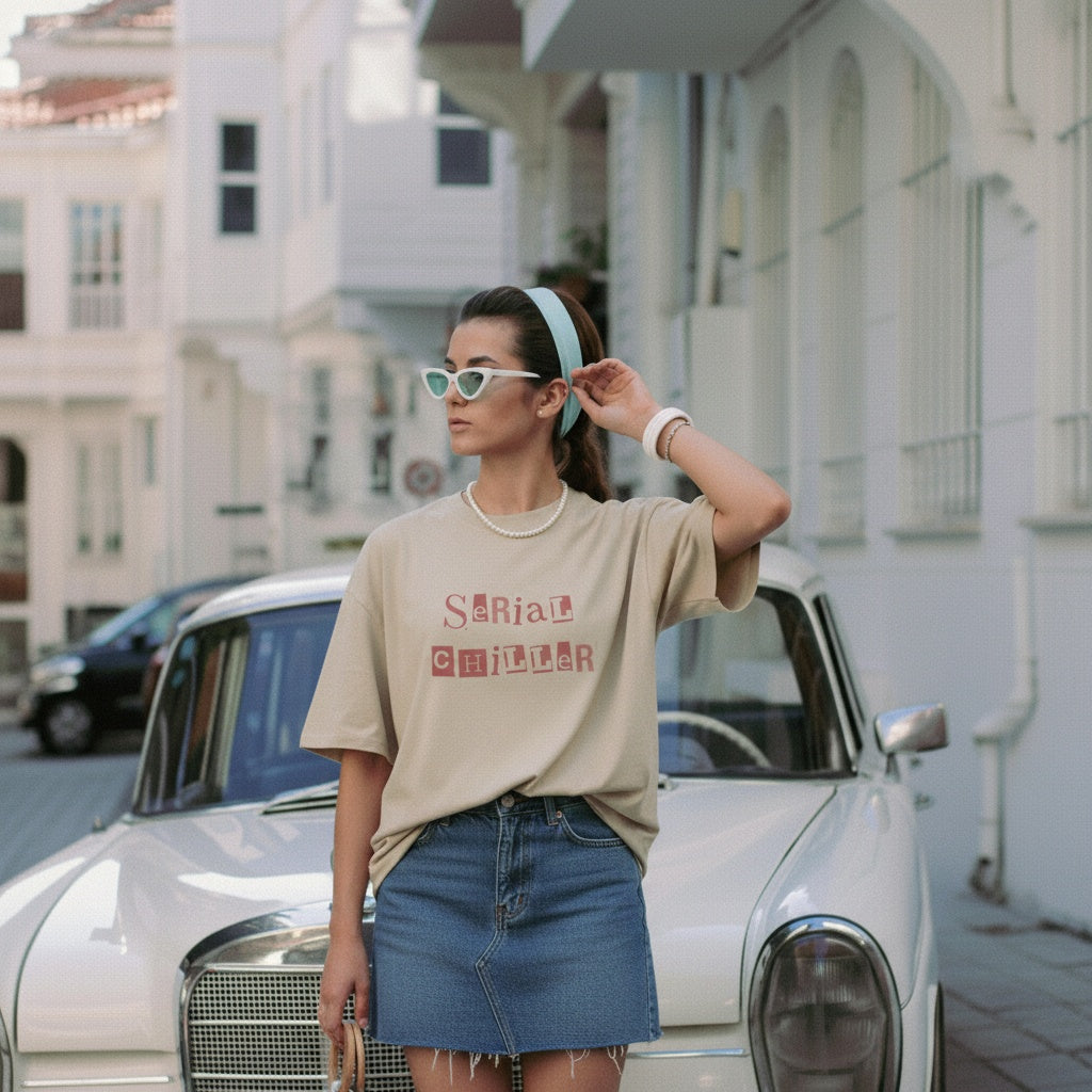 Serial Chiller Oversized faded t-shirt