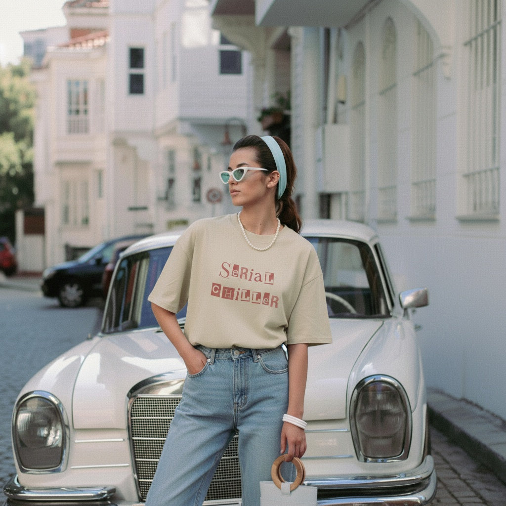 Serial Chiller Oversized faded t-shirt